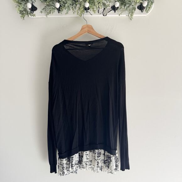 Escada Black Button Down Accordian Sweater XL BB4944 - Picture 4 of 4